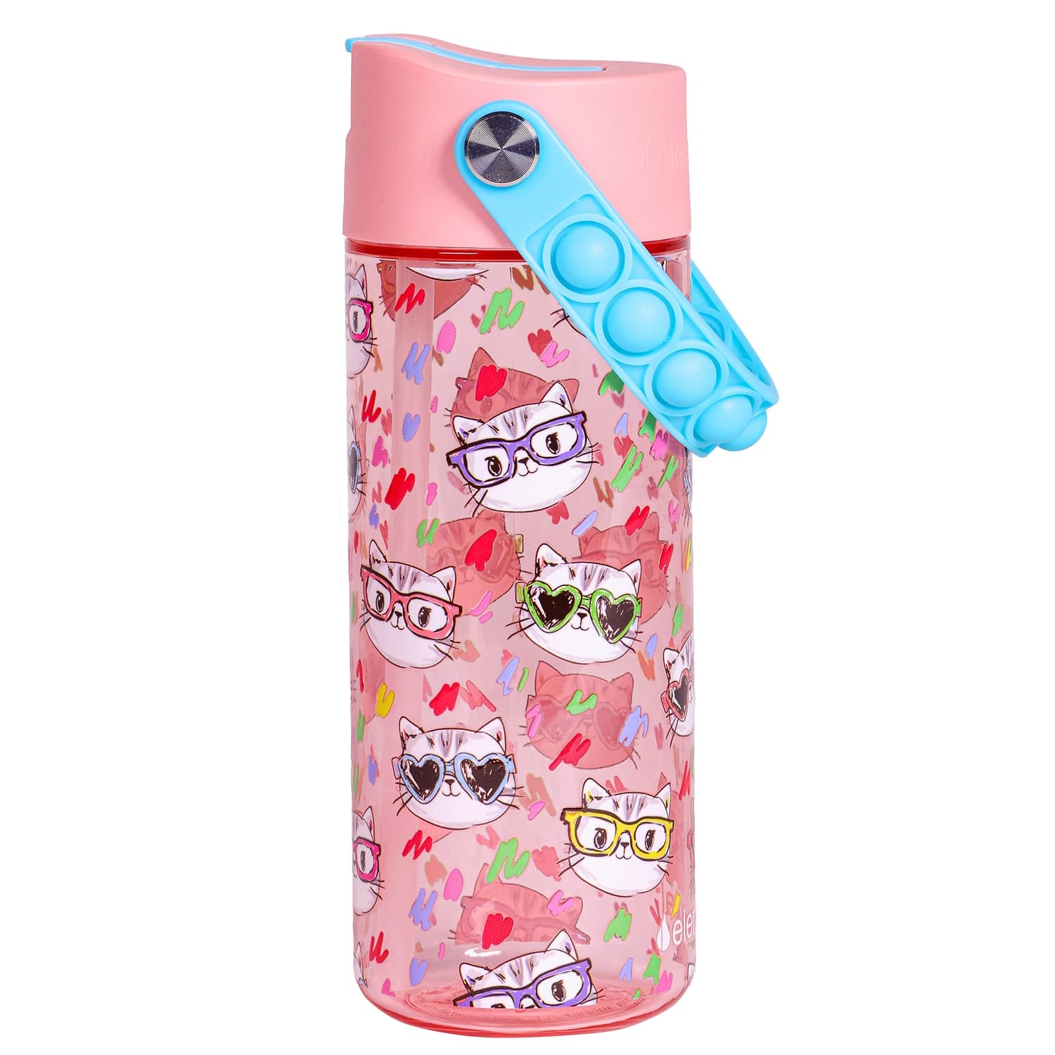 Elemental Splash Pop Tritan Water Bottle, 18 Oz., Stylish Cat