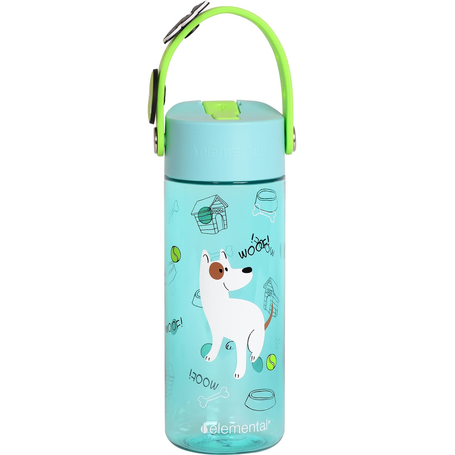 Elemental Splash Charm Tritan Water Bottle, 18 Oz., Pup Pal