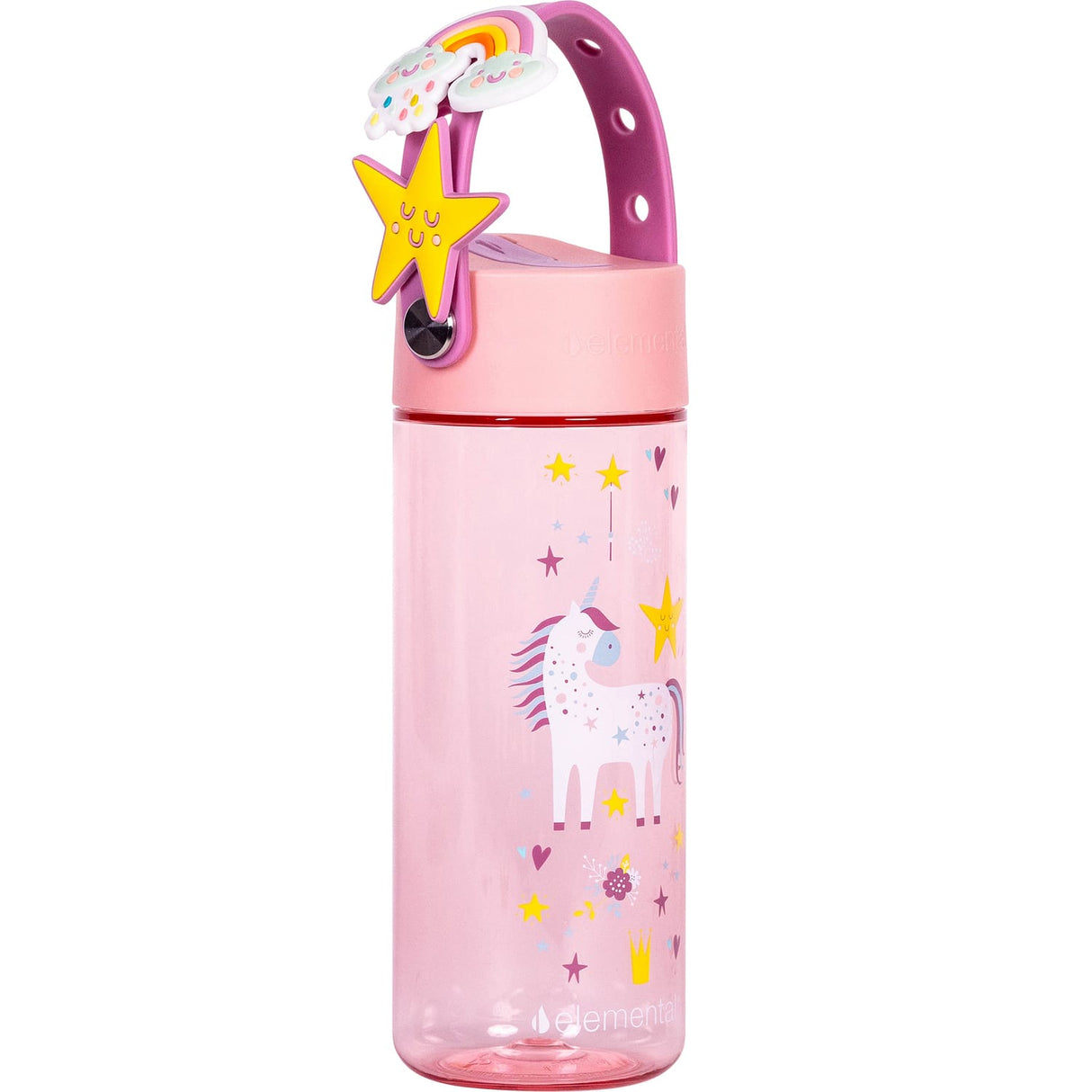 Elemental Splash Charm Tritan Water Bottle, 18 Oz., Unicorn