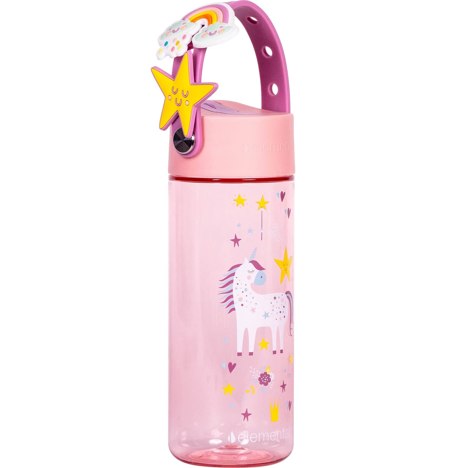 Elemental Splash Charm Tritan Water Bottle, 18 Oz., Unicorn