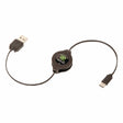 ReTrak Retractable USB-C to USB-A Cable