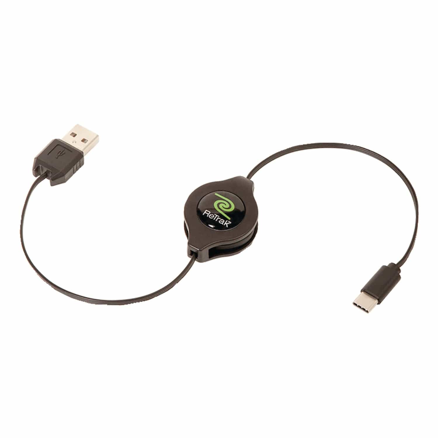 ReTrak Retractable USB-C to USB-A Cable