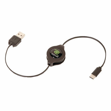 ReTrak Retractable USB-C to USB-A Cable