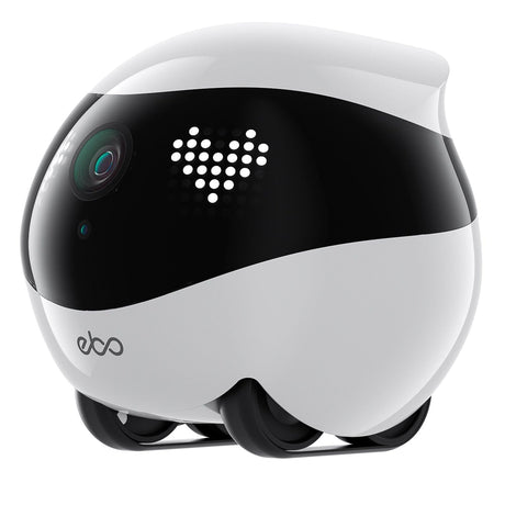 Enabot EBO Air 2 Whole-Home Mobile Robot, with 2K Ultra HD Camera and Remote Monitoring and Control, Dove White
