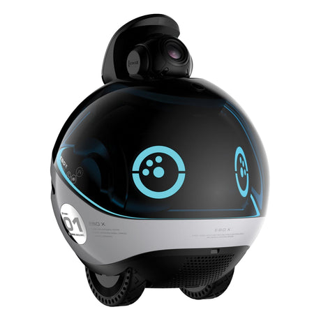 Enabot EBO X Indoor Wi-Fi Moving 4K Smart Home Companion Robot Camera with 2-Way Voice, Smart Mapping, Alexa Built-in, and Fall Detection