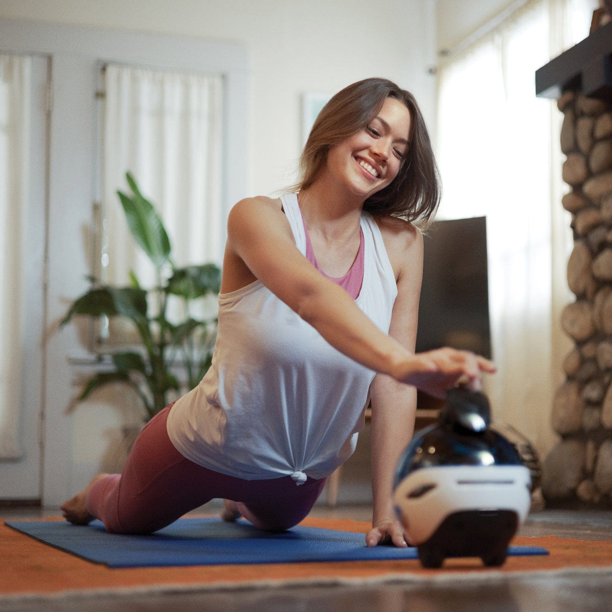 Enabot EBO X Indoor Wi-Fi Moving 4K Smart Home Companion Robot Camera with 2-Way Voice, Smart Mapping, Alexa Built-in, and Fall Detection