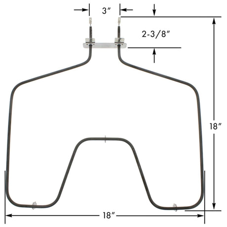 ERP Replacement Bake Element for GE Part Number WB44K10005