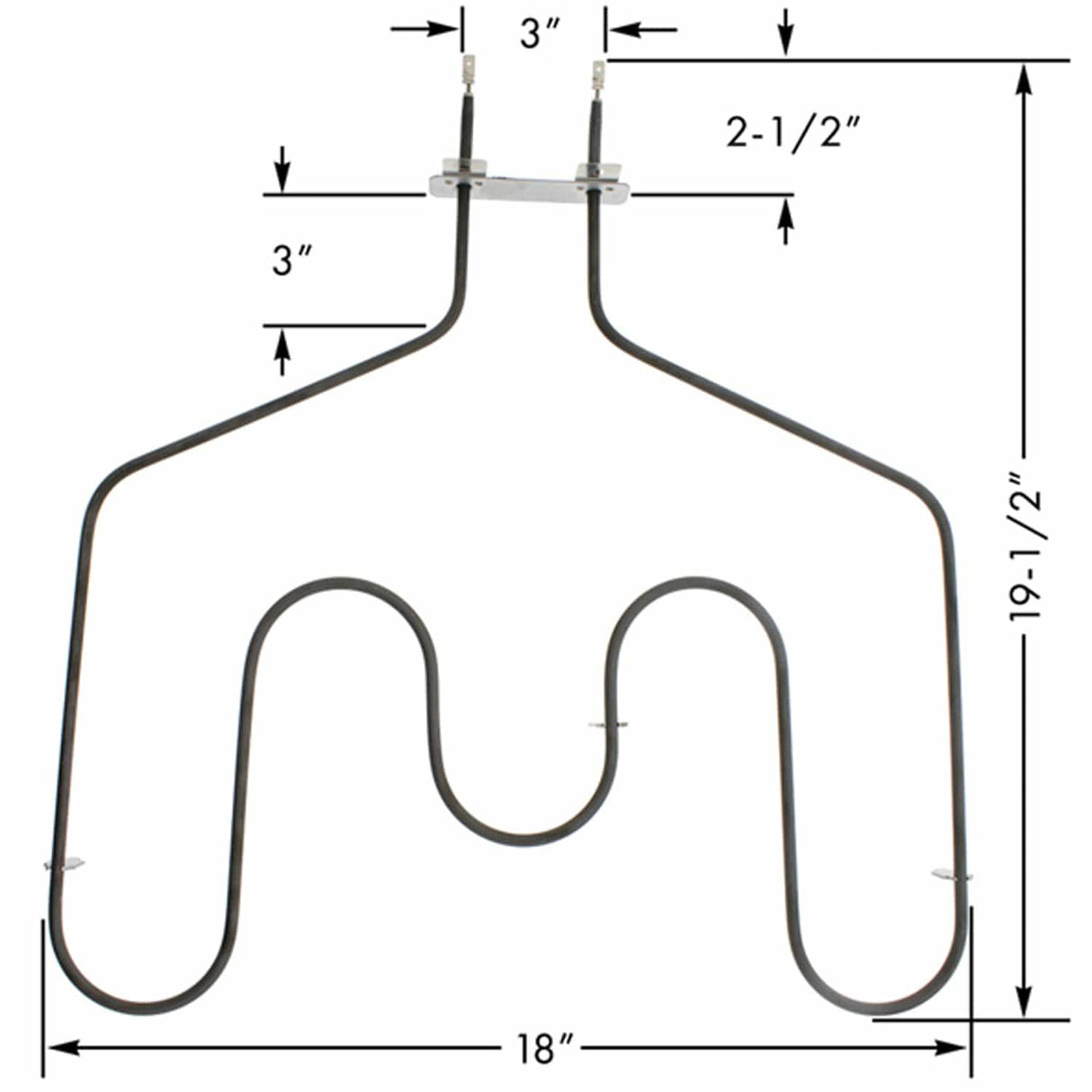 ERP Replacement Bake Element for GE Part Number WB44T10011