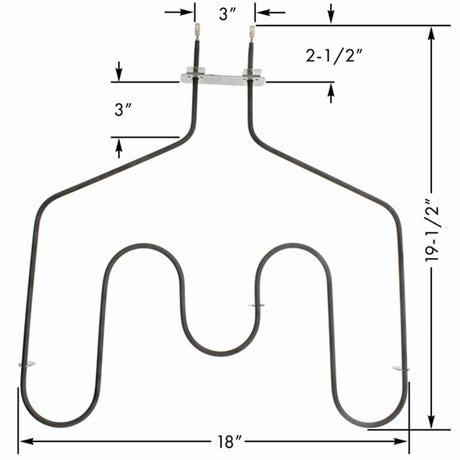 ERP Replacement Bake Element for GE Part Number WB44T10011