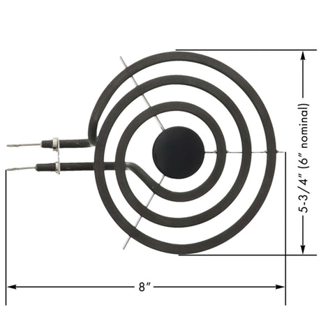 ERP Replacement 6-In. 3-Turn 1250-Watt Range Surface Element, S36Y12