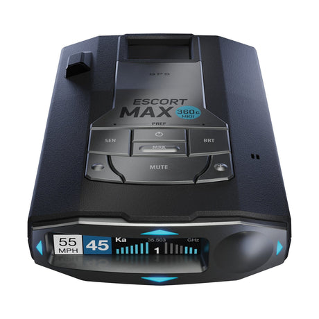 Escort MAX 360c MKII Color OLED Laser Radar Detector with 360° Awareness and Dual-Band Wi-Fi