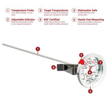 Escali Candy/Deep Fry Dial Thermometer with 12-In. Probe