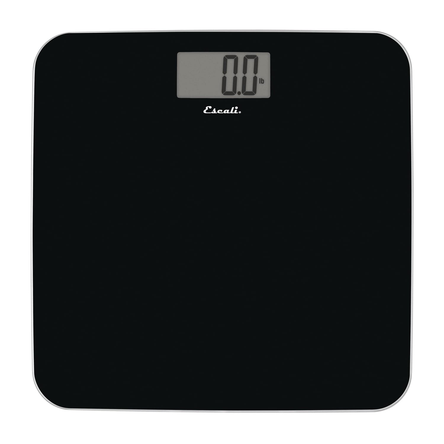 Escali Sleek Rounded 440-lb Capacity Tempered Glass Bathroom Scale