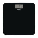 Escali Sleek Rounded 440-lb Capacity Tempered Glass Bathroom Scale