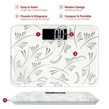 Escali Sleek Rounded 440-lb Capacity Tempered Glass Bathroom Scale