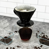 The London Sip Ceramic Coffee Dripper, Black, 1 to 4 Cup