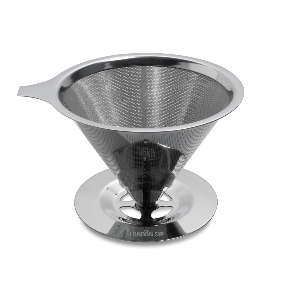 The London Sip Stainless Steel Coffee Dripper, 1 to 4 Cups