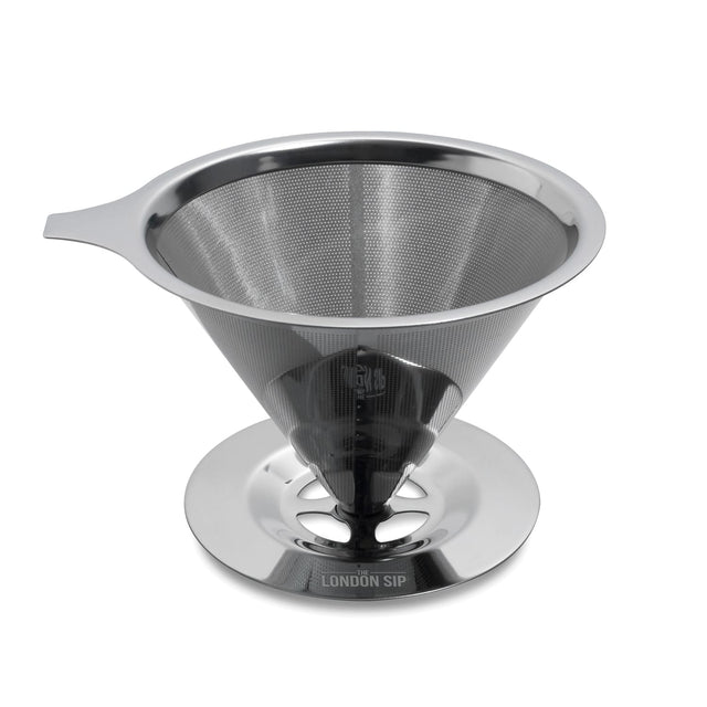 The London Sip Stainless Steel Coffee Dripper, 1 to 4 Cups