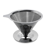 The London Sip Stainless Steel Coffee Dripper, 1 to 4 Cups