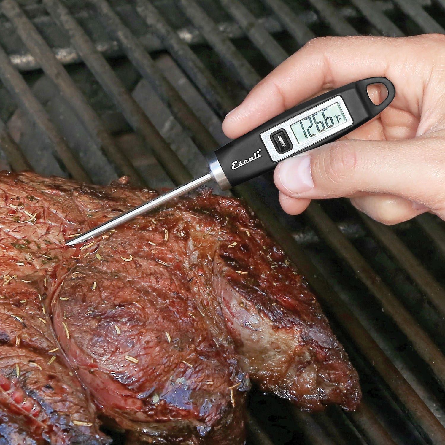 Escali Gourmet Digital Thermometer, Black