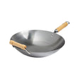 Joyce Chen Classic Series 14-In. Round Bottom Carbon Steel Wok with Birch Handles