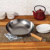Joyce Chen 12-In. Classic Series Carbon Steel Stir Fry Pan with Birch Handle