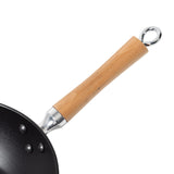 Joyce Chen 11.5-In. Professional Series Cast Iron Stir Fry Pan with Maple Handle