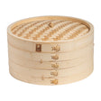 Joyce Chen 2-Tier Bamboo Steamer Baskets with Lid, 12 In.