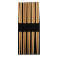 Joyce Chen Reusable Burnished Bamboo Chopsticks, 5 Pack