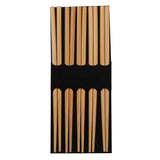 Joyce Chen Reusable Burnished Bamboo Chopsticks, 5 Pack