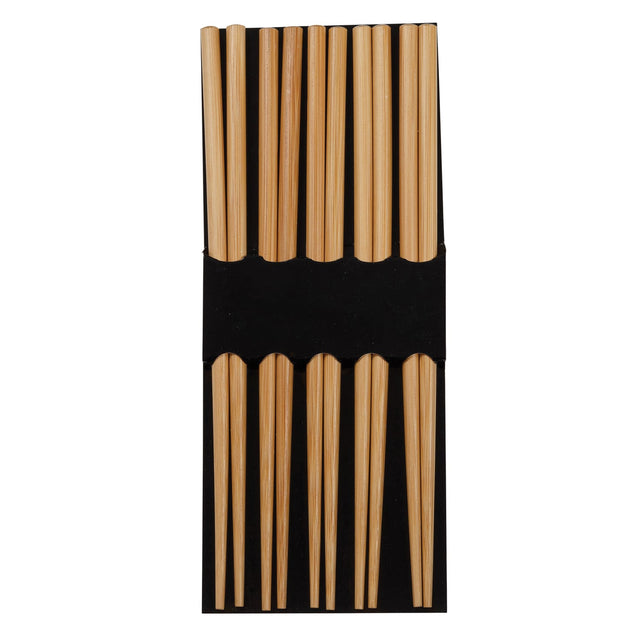 Joyce Chen Reusable Burnished Bamboo Chopsticks, 5 Pack