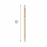 Joyce Chen Reusable Burnished Bamboo Chopsticks, 10 Pack
