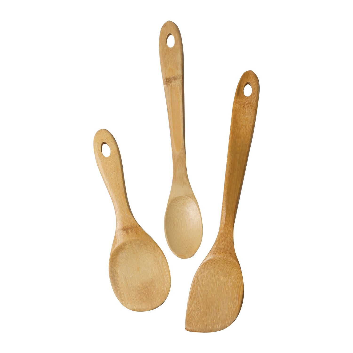 Joyce Chen Burnished Bamboo Wok Utensils, 3-Piece Set