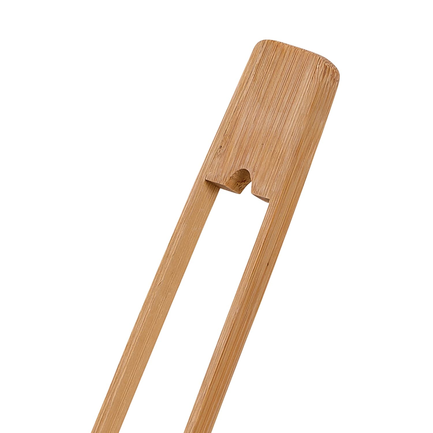 Joyce Chen Burnished Bamboo Tongs with Serrated Teeth, 11-In.