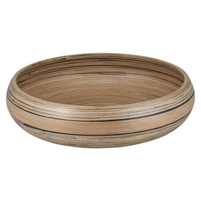 LEXA by Joyce Chen 12-In. Bamboo Fruit Bowl, Black/Natural