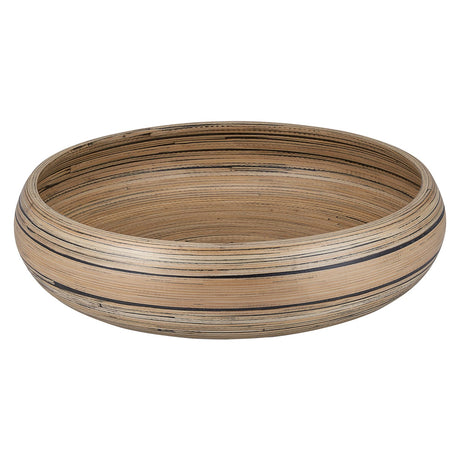 LEXA by Joyce Chen 12-In. Bamboo Fruit Bowl, Black/Natural