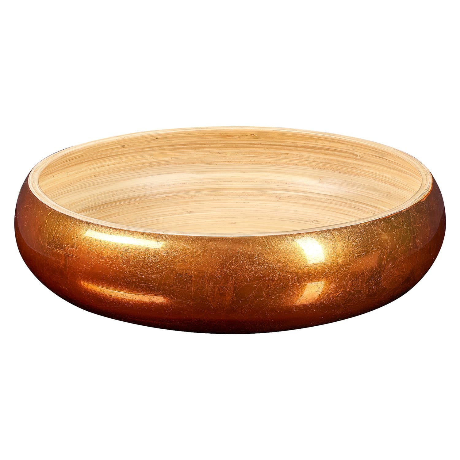 LEXA by Joyce Chen 12-In. Bamboo Fruit Bowl, Copper