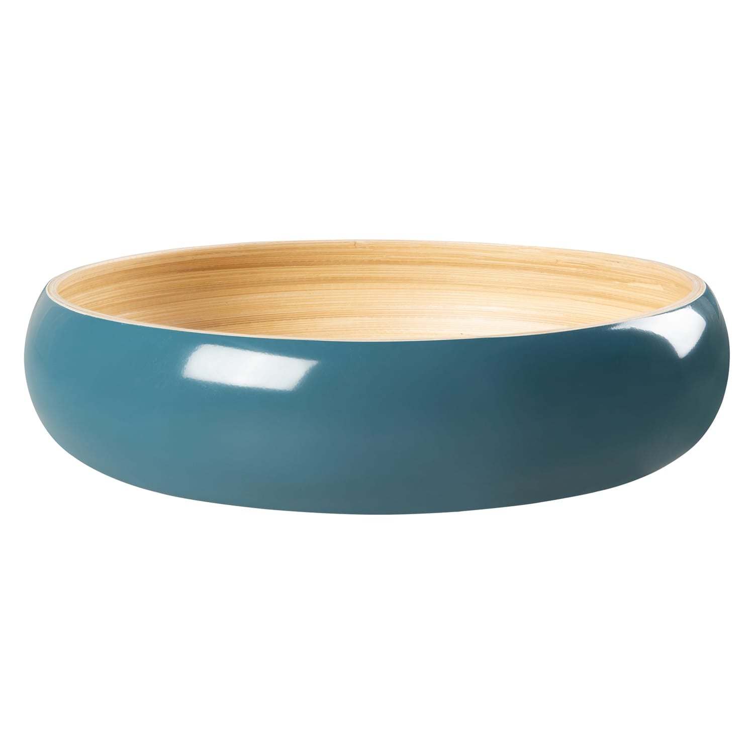 LEXA by Joyce Chen 12-In. Bamboo Fruit Bowl, Navy