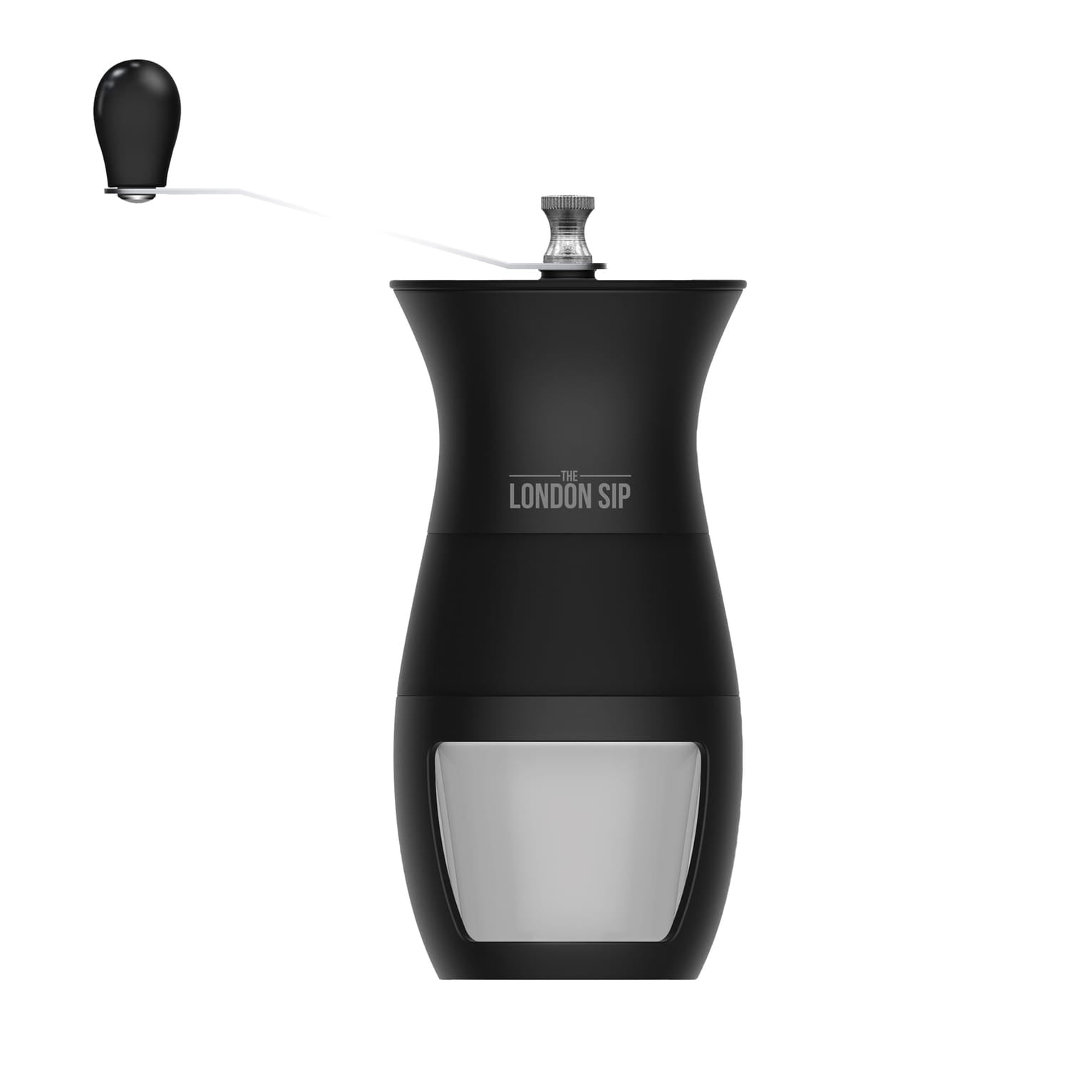 The London Sip Manual Glass and Ceramic Burr Coffee Grinder