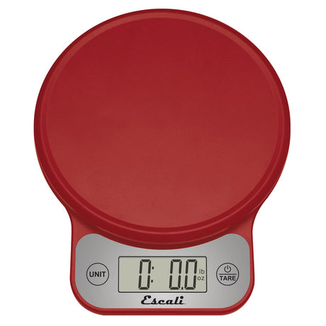 Escali Telero 13.2-Lb.-Capacity Digital Kitchen Scale, Red