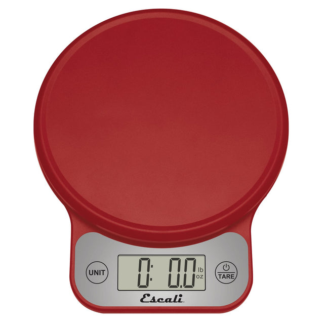 Escali Telero 13.2-Lb.-Capacity Digital Kitchen Scale, Red