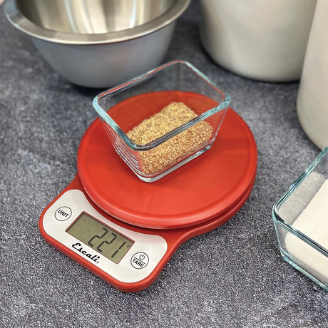 Escali Telero 13.2-Lb.-Capacity Digital Kitchen Scale, Red