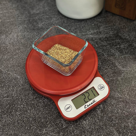 Escali Telero 13.2-Lb.-Capacity Digital Kitchen Scale, Red