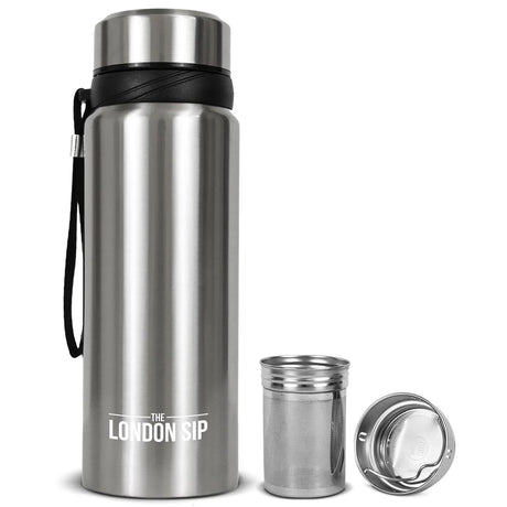 The London Sip Tea Infuser Bottle, 25 Oz., Silver
