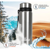 The London Sip Tea Infuser Bottle, 25 Oz., Silver