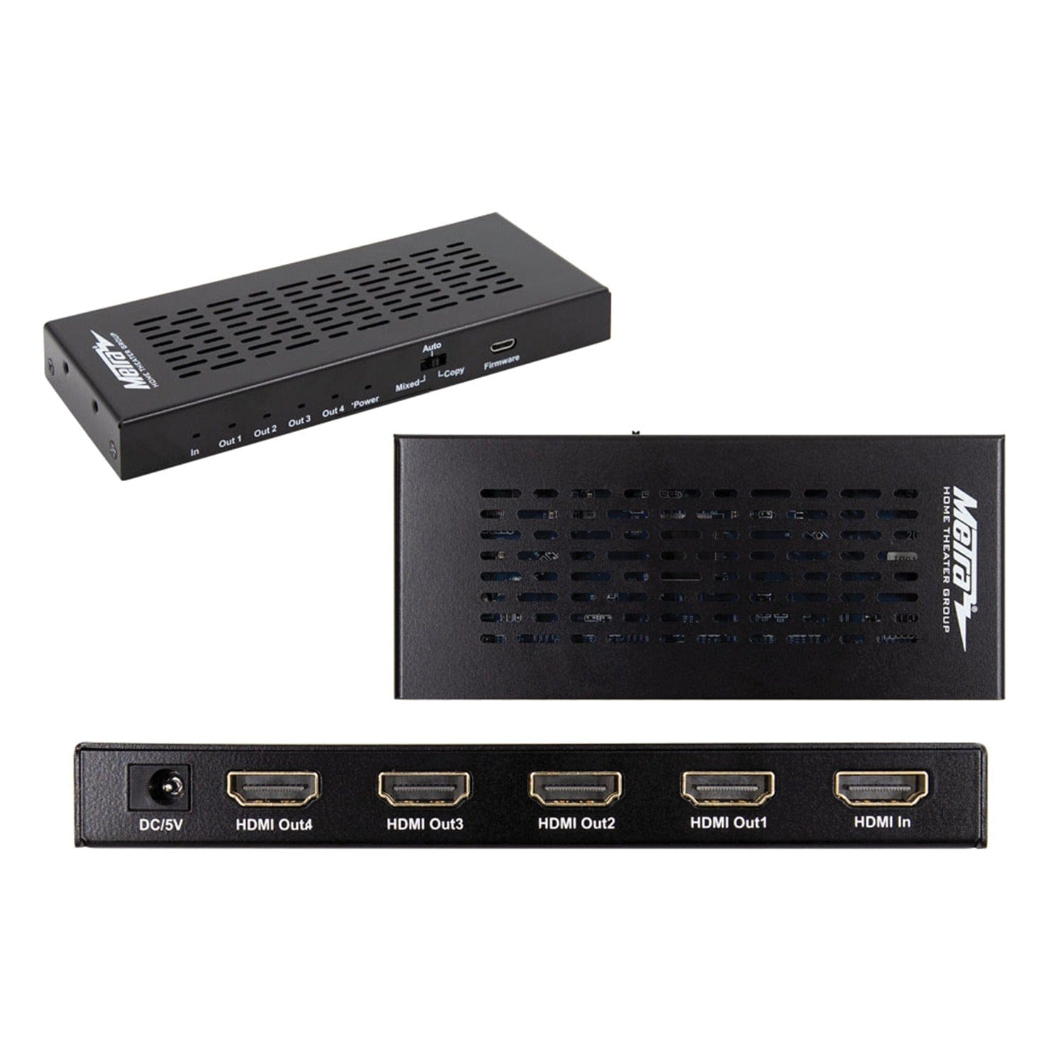 Ethereal HDMI Scaling Splitter with 1 Input and 4 Outputs, CS-1X4HDMSPL5
