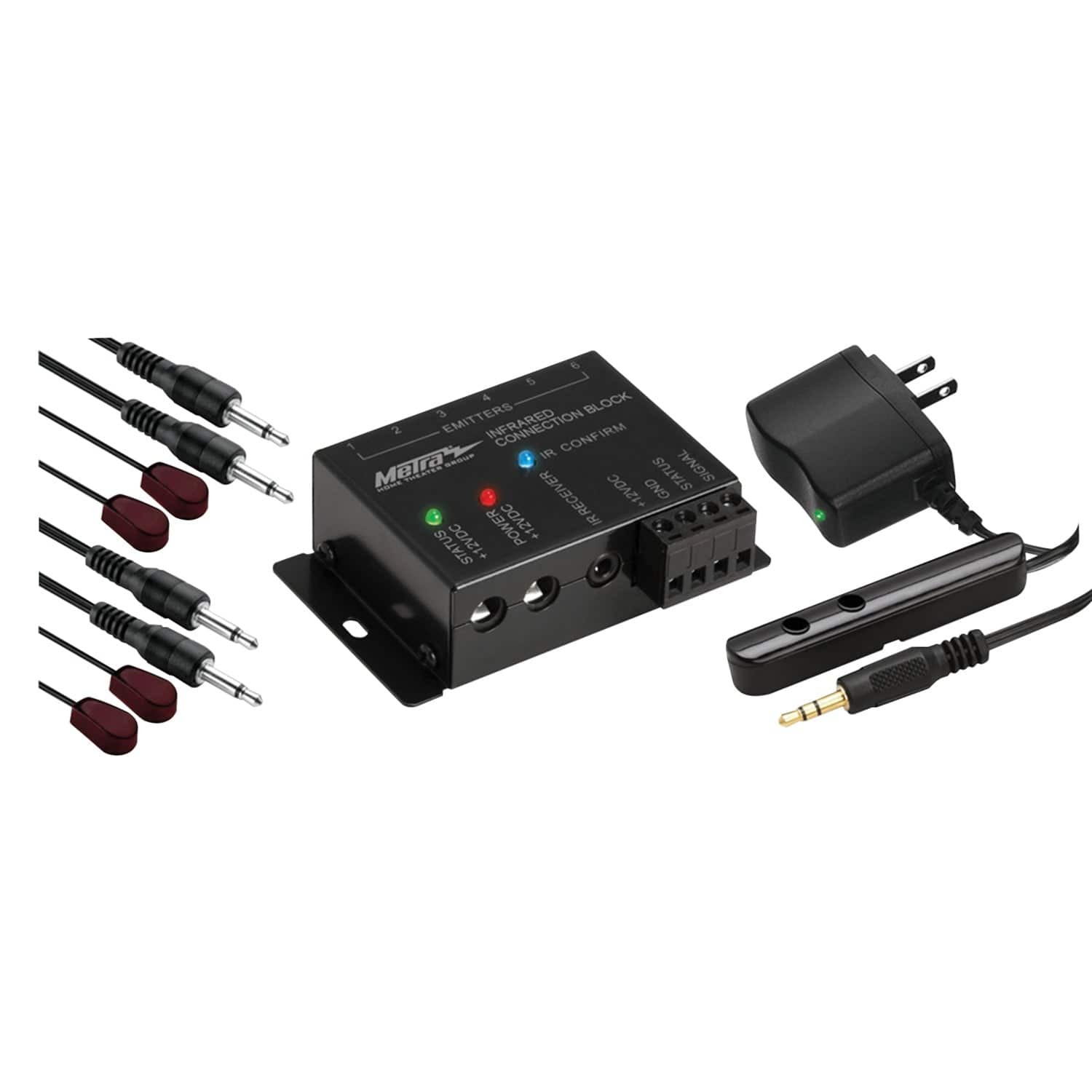 Ethereal IR Repeater Kit with 1 Bar Receiver and 4 Emitters, CS-IRKIT1US