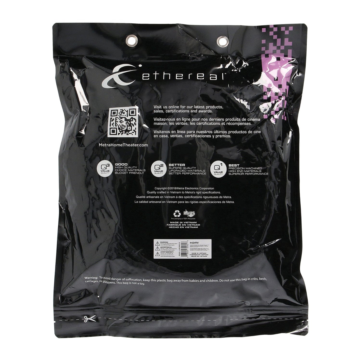 Ethereal MHX 10.2-Gbps High-Speed HDMI Cable with Ethernet, 39 Ft.
