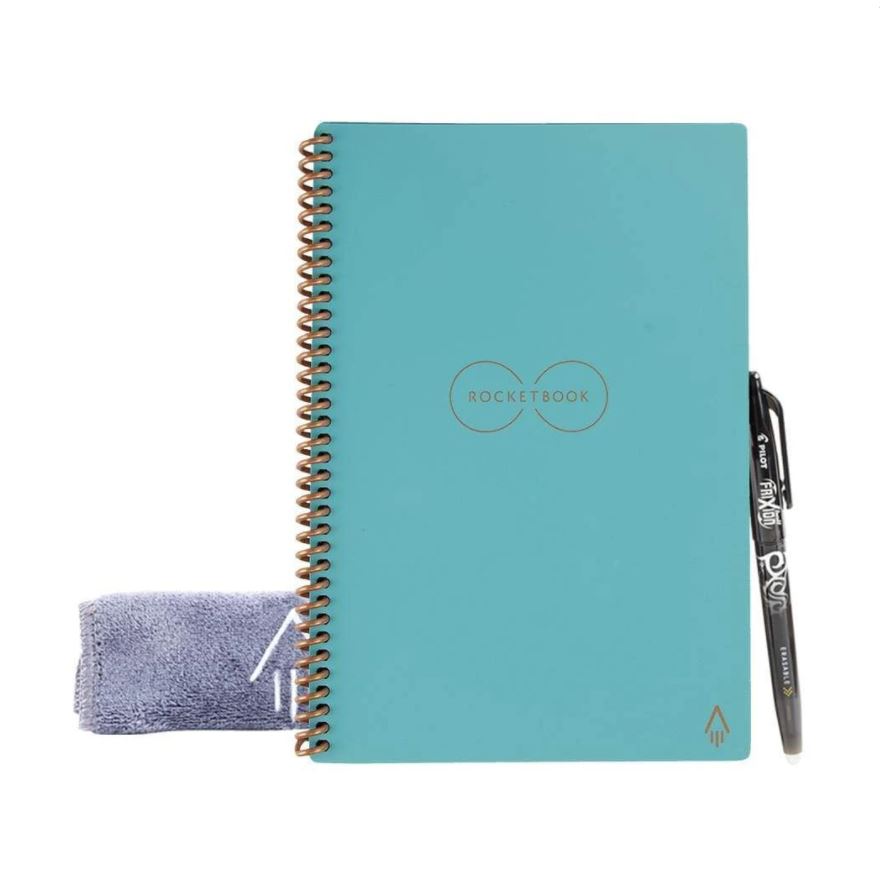 Rocketbook EVR2-E-K-CCE Core Executive Notebook Lined 36 Pages 6" x 8.8" Teal