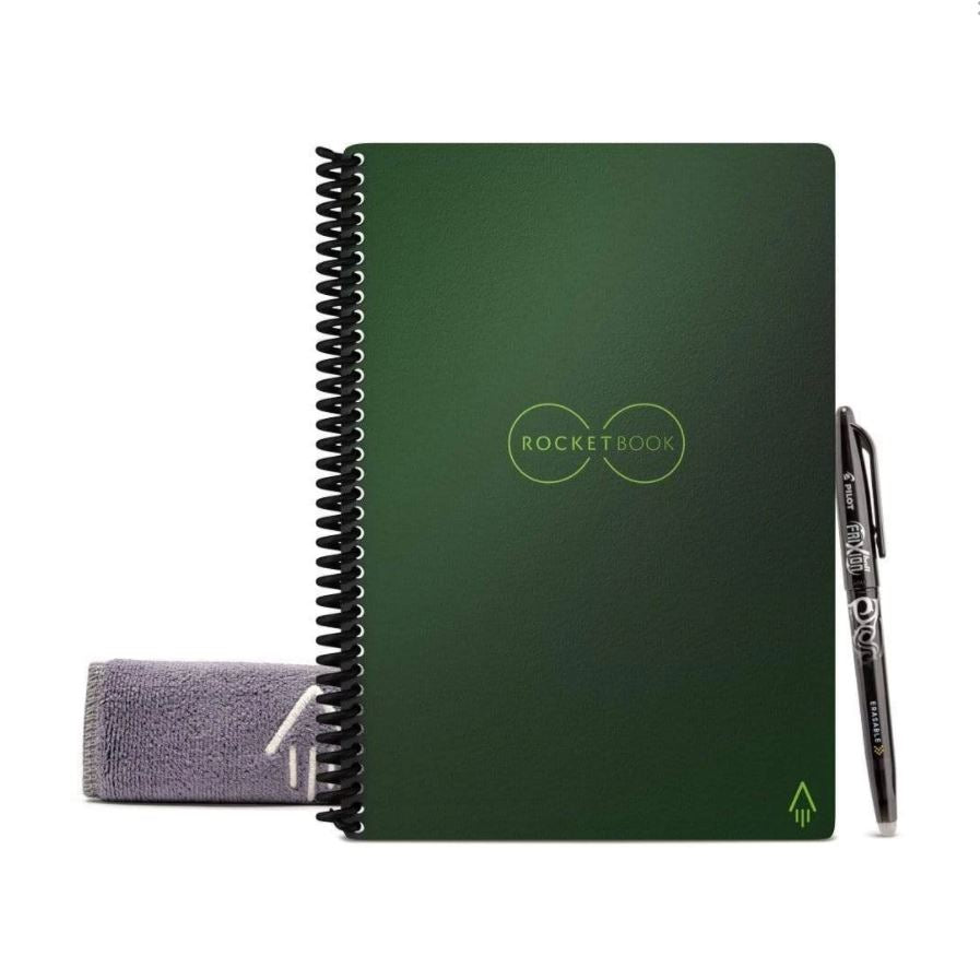 Rocketbook EVR2-E-K-CKG Core Executive Notebook Lined 36 Pages 6" x 8.8" Green
